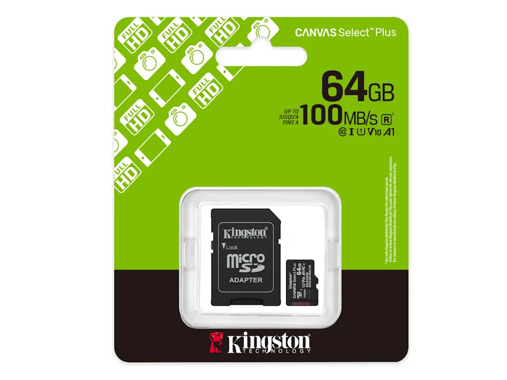 Kingston Memorije kartice KINGSTON SDCS3/64GB/microSDXC/64GB/Class10 U1/80MB/s-10MB/s+adapter Slika 3